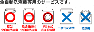 全自動洗濯機専用サービス