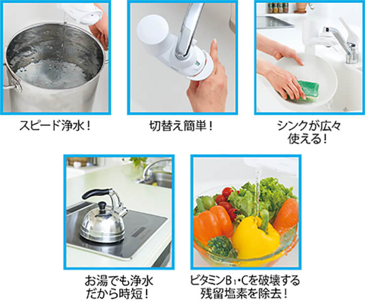 家事や料理に便利な浄水器